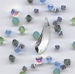 Lead crystal beads