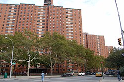 Grant Houses, one of the redevelopment projects in Morningside Heights in the 1950s
