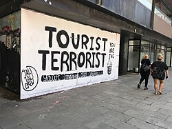 "Tourist terrorist" (Girona)