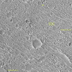 Mars Pathfinder seen from space by the MRO HiRISE