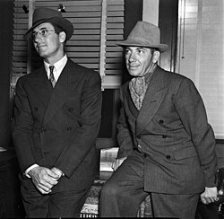 Groucho and his older brother Chico, 1937