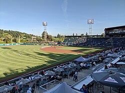 Cheney Stadium is home to the Tacoma Rainiers minor league baseball team.