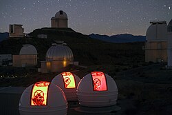 The ExTrA telescopes at La Silla observes at infrared wavelengths and adds spectral information to the usual photometric measurements.[66]