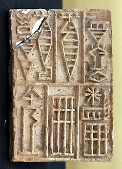 Brick stamp of Shar-Kali-Sharri, National Museum of Iraq[5]