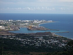 The east dock of Réunion's main seaport in Le Port (2006)