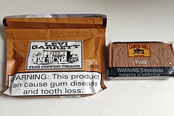 Levi Garrett and Cannon Ball brands of plug chewing tobacco