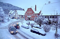 Snow causing bad road conditions