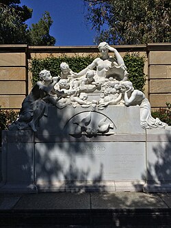 The tomb of actress Mary Pickford in the Garden of Memory, Forest Lawn Glendale