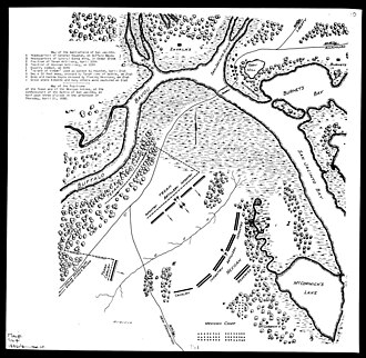 San Jacinto Battlefield with troop movements