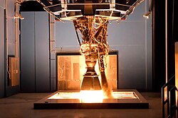 Merlin 1D engine undergoes a test at SpaceX's Rocket Development and Test Facility in McGregor, Texas