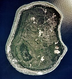 Nauru in 2002, as seen from space