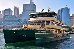 An Emerald-class ferry in service on the Sydney Ferries network