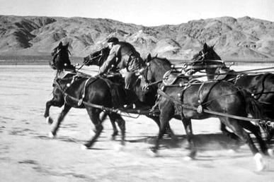 Yakima in John Ford's Stagecoach (1939) after doing the "transfer" part of his most famous stunt