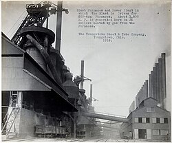 Youngstown Sheet and Tube works in 1918