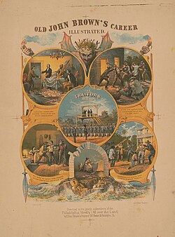 Old John Brown's Career, 1860 poster