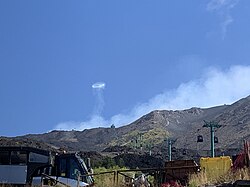 Vortex ring above Mount Etna observed on 9 August 2023