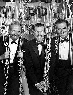 New Year's Eve 1962, with (L-R) Skitch Henderson, Johnny Carson and Ed McMahon.