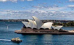 The Sydney Opera House was completed in 1973 and declared a UNESCO World Heritage Site in 2007, making it the youngest building to have received the designation.[362]