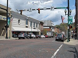 Court Street, the main street in Uptown Athens