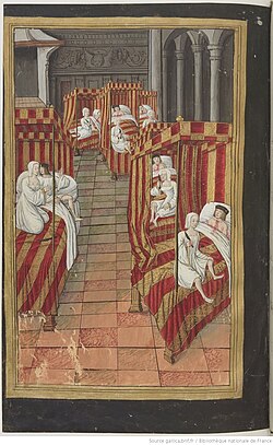 The Danaides kill their husbands, miniature by Robinet Testard.