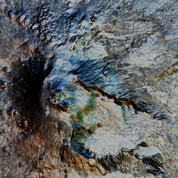 Multidirectional Hillshade relief of Mount Etna