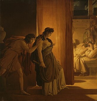 The Murder of Agamemnon by Pierre-Narcisse Guérin (1817)
