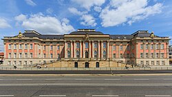 The Brandenburg parliament building (Landtag) in Potsdam, the seat of the parliament is the reconstructed Potsdam City Palace