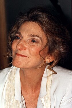Collins at a book signing, 1995