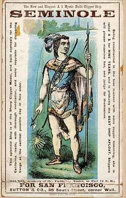 Seminole clipper ship card