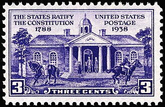 Postage Issue of 1938 commemorating the 150th anniversary of the ratification of the Constitution