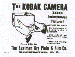 Kodak camera advertisement from 1888