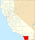 San Diego County map