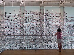 Photographs of victims of Pinochet's regime