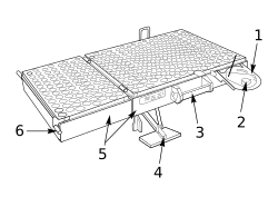 Apollo 15 lunar laser ranging retroreflector schematic