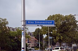 Nina Simonestraat in Nijmegen, Netherlands