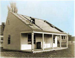 MIT's Solar House #1, built in 1939 in the US, used seasonal thermal energy storage for year-round heating.
