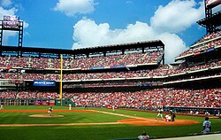 Citizens Bank Park in South Philadelphia, home of the Philadelphia Phillies, the oldest continuous same-name, same-city franchise in American professional sports