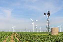 Roscoe Wind Farm: an onshore wind farm in West Texas near Roscoe