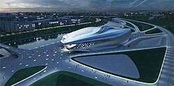 Winning design by Zaha Hadid