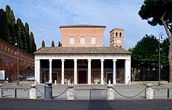 The ancient basilica of St. Lawrence, outside the walls, was built directly over the tomb of the people's favourite Roman martyr.