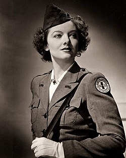 Myrna Loy in Red Cross Uniform (1943)[52]