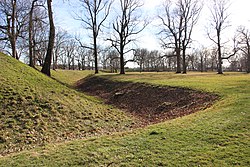 Newark Earthworks mound, Hopewell culture, 100 AD-500 AD