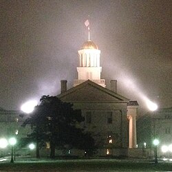 Old Capitol at night