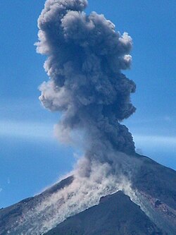 Santiaguito Volcano, 2003 eruption in Guatemala