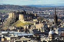 The Castle dominates the city skyline.