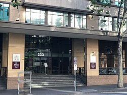 The Melbourne Magistrates' Court. In Victoria, Australia, all committal procedures take place in the Magistrates' Court