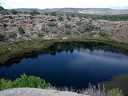 Montezuma Well in the Verde Valley of Arizona contains at least five endemic species found exclusively in the sinkhole.