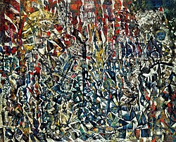 Tower of Babel by Endre Rozsda (1958)
