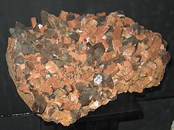 Pegmatitic granite composed of orthoclase and quartz