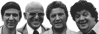 The Savalas brothers (l-r): Teddy, Telly, Gus, and George